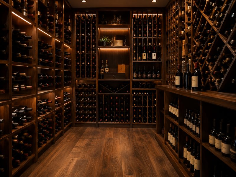 Wine cellar cleaned with care